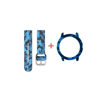 2 in 1 painted sports smart watch buckle strap set for xiaomi haylou solar ls05