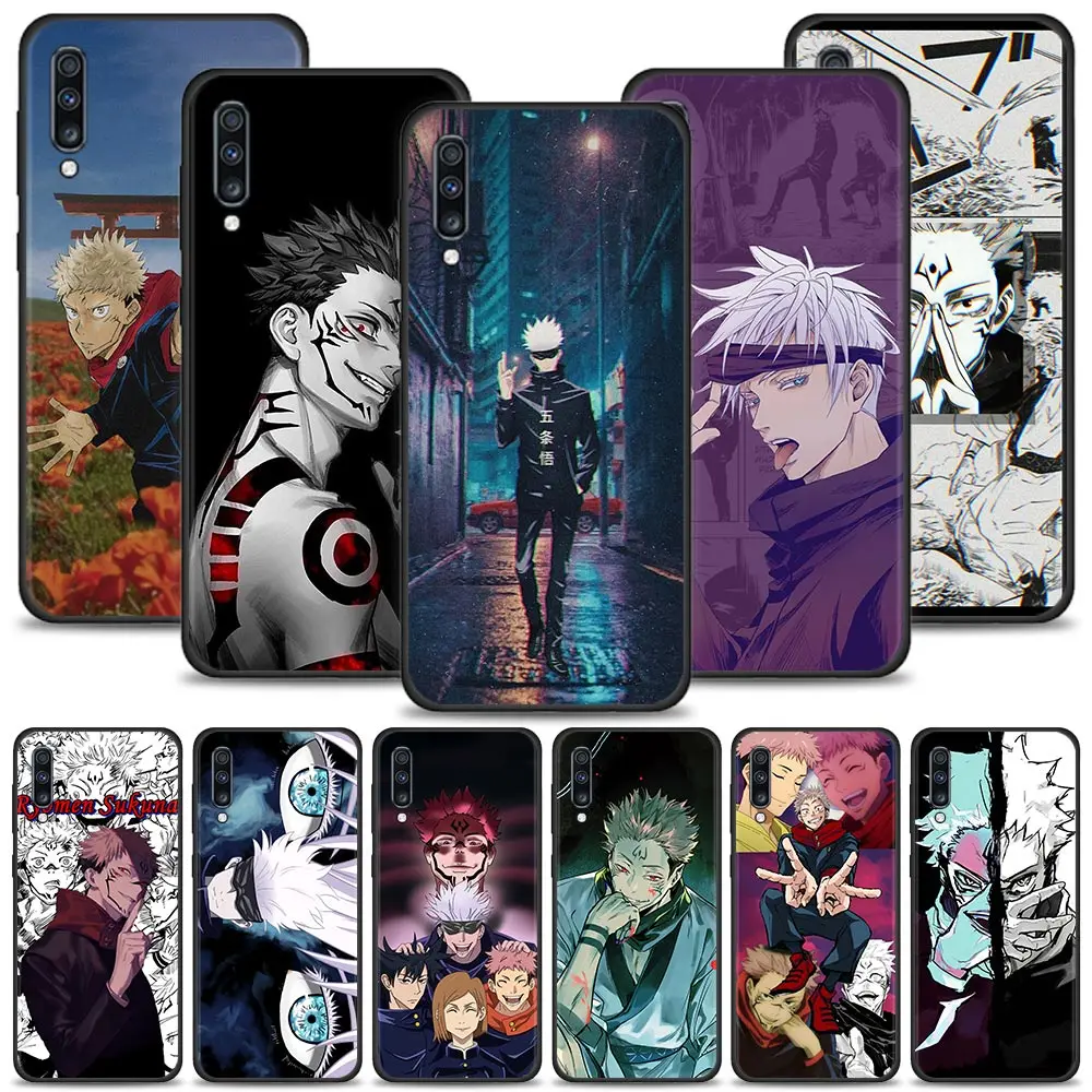 

jujutsu kaisen manga Case For Samsung Galaxy A50 A70 A10 A20e A30 A40 A20s A10s A10e A80 A90 A60 A30s Black Cover Silicone Shell