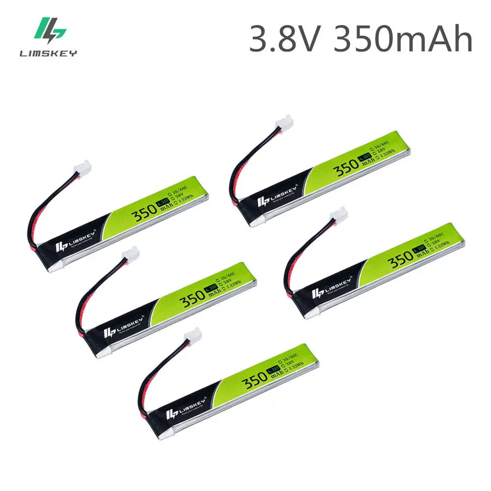 

Литий-полимерный аккумулятор 1S 350 мА · ч, 3,8 в, 30C/60C, 4,35 в, для 65S UK65 Blade Inductrix UR65 Tiny Whoop Drone