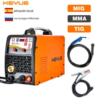 keyue mig 200 220a 220v mig weding 3 in 1 mig arc mma tig welding machine gas and gasless stainless and carbon steel mig welder