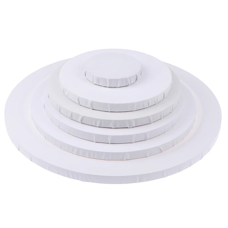 Круглая холщовая панель из чистого хлопка и акрила Художественная масляная