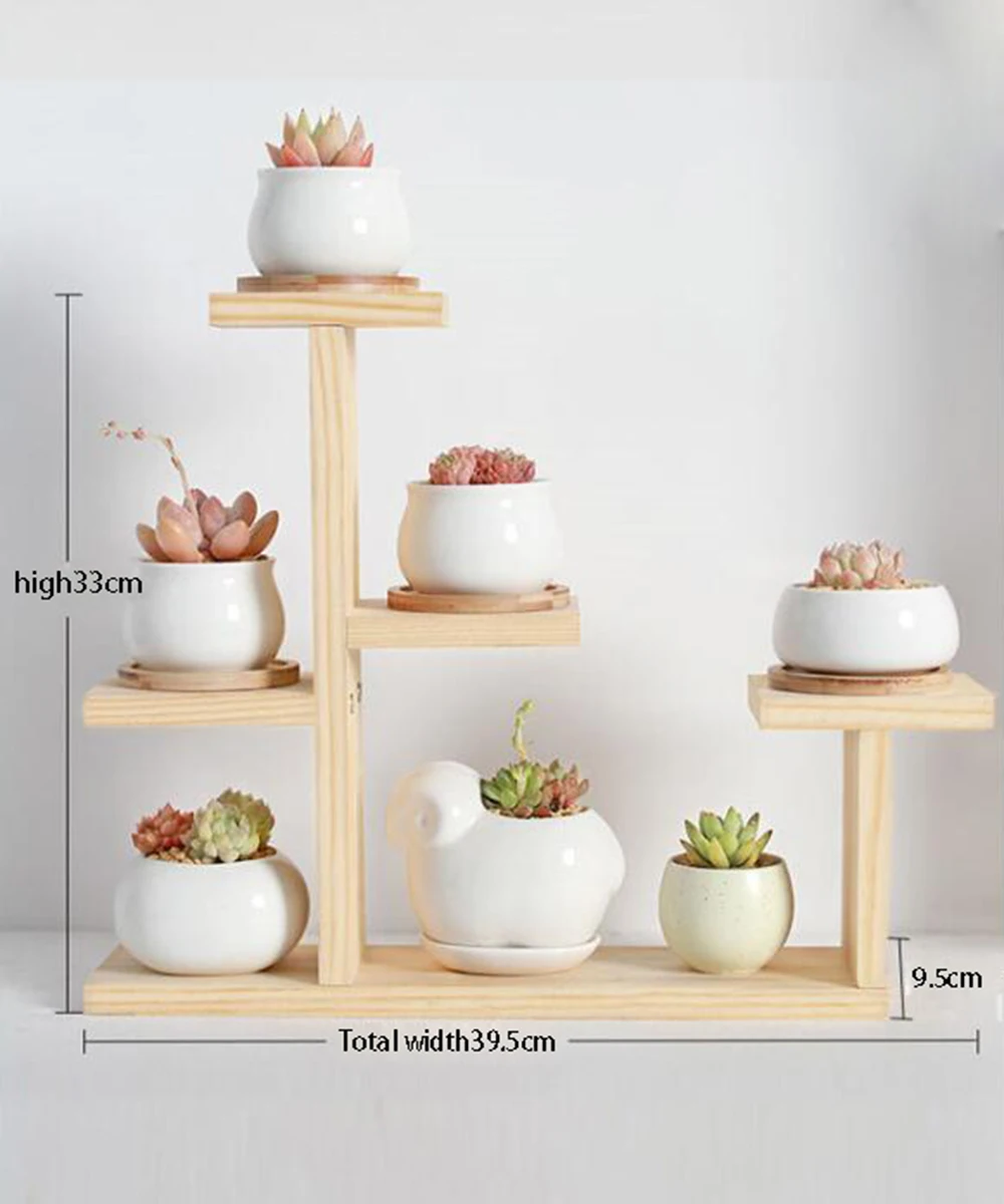 Настольная подставка для эркера настенная полка мясных цветов маленькая в