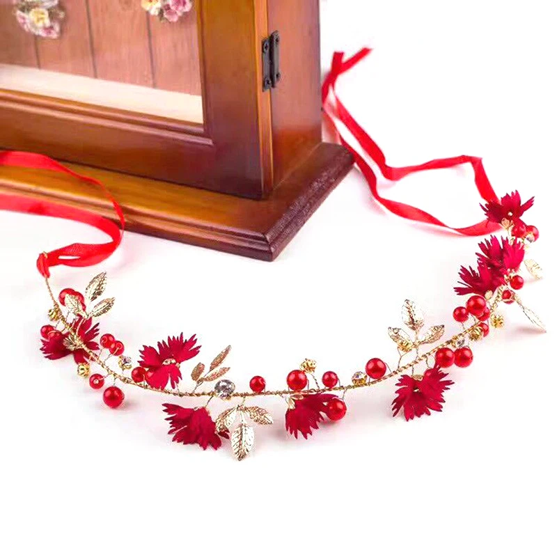 Новинка повязка на голову с золотыми листьями маргаритками цветами свадебные