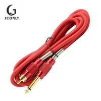 hot sale rca tattoo clip cord cable red tattoo cord wire hookline for tattoo machine tattoo power supply tattoo accessories