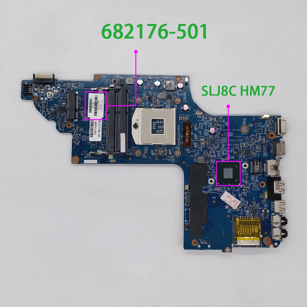 for HP Envy DV6 DV6-7000 DV6T-7000 Series 682176-001 682176-501 682176-601 48.4ST04.021 NoteBook PC Laptop Motherboard Mainboard