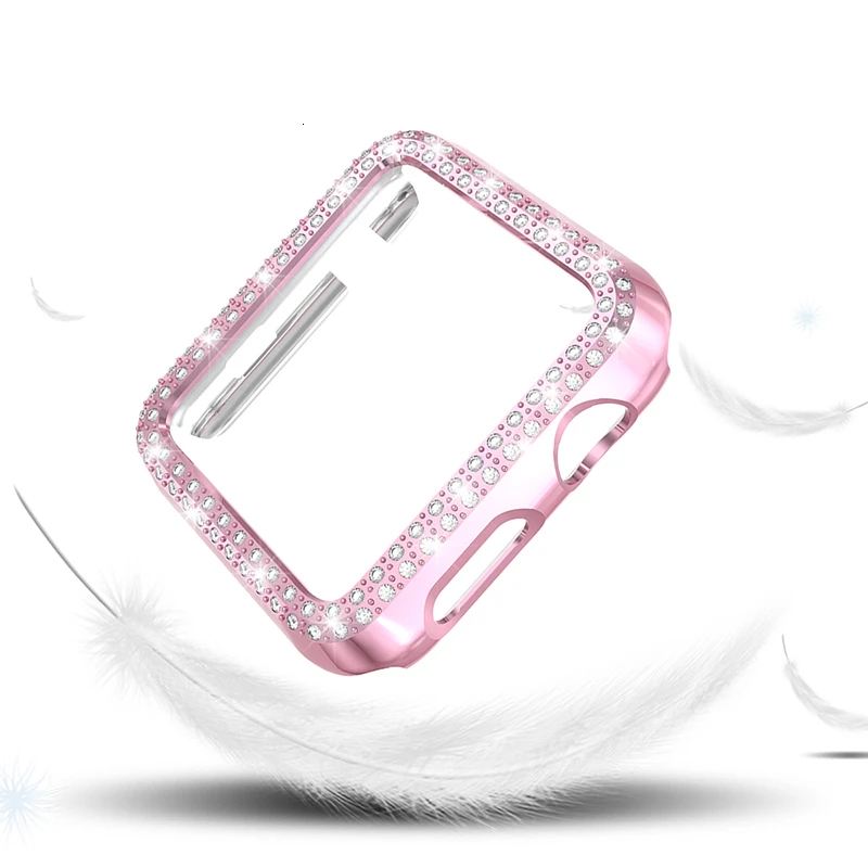 Алмазный чехол для apple watch Series 5 44 мм 40 мм iWatch 4 защитная крышка экрана PC Watch Case для apple watch 3 Case 38 мм 42 мм