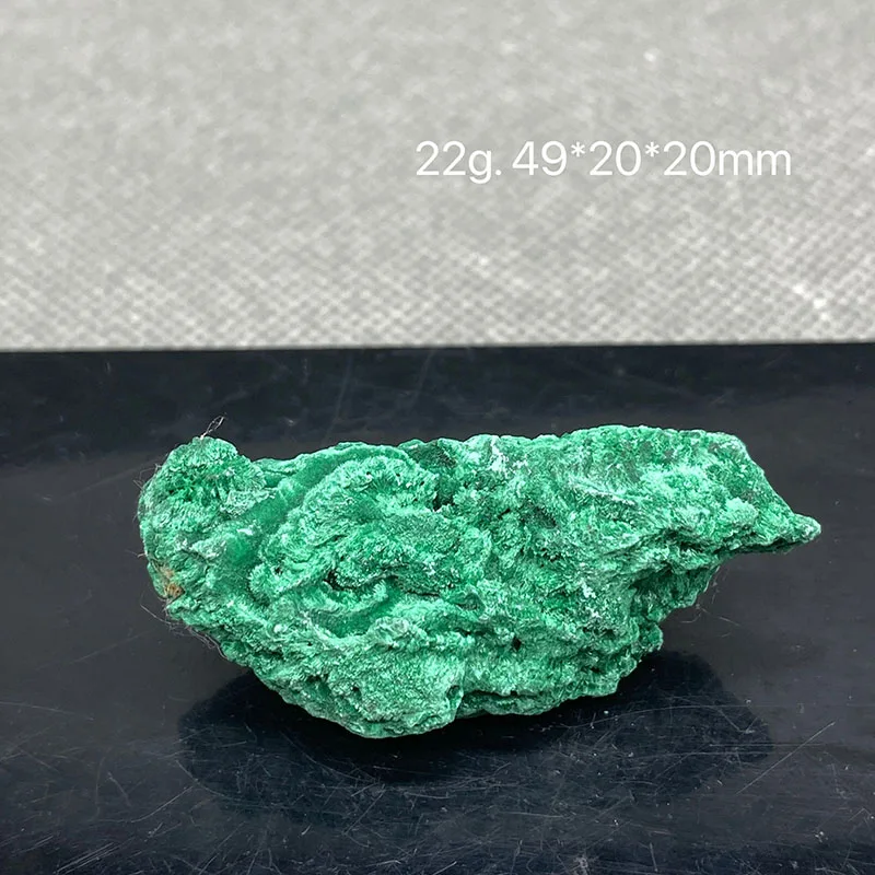 Натуральный Зеленый Малахит необработанный Камень Красивая спица с вельветовым