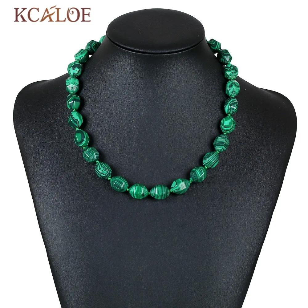 Женское Ожерелье Из Зелёной Яшмы Качественные Натуральные Камни Ювелирные