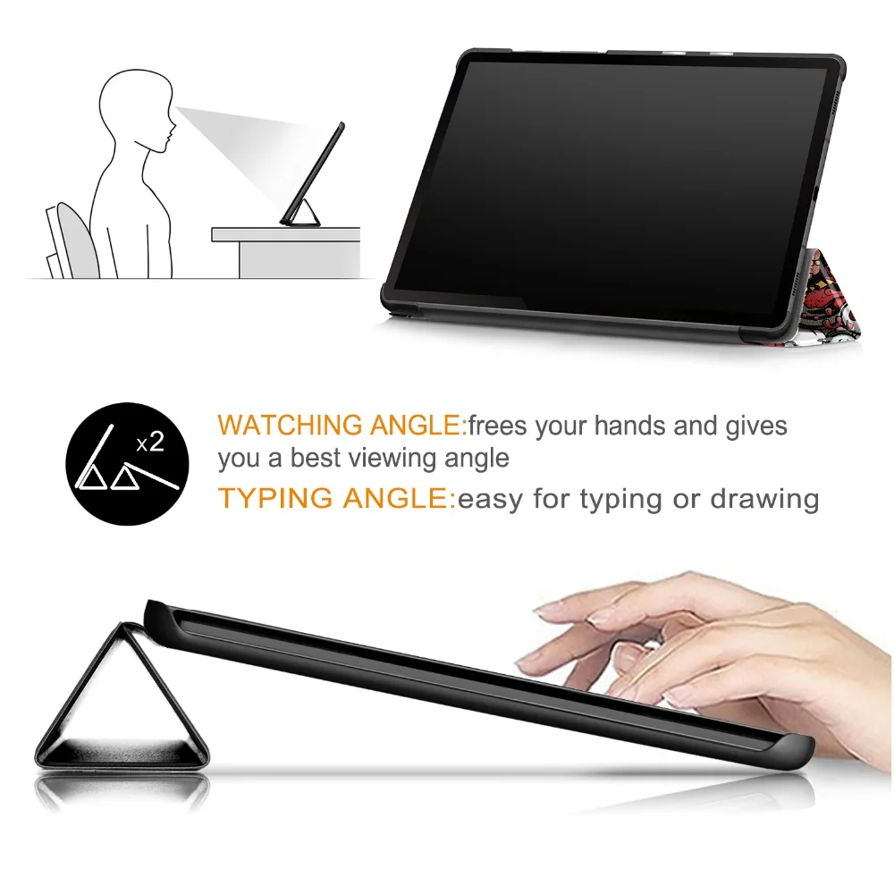 Ультратонкий чехол для Samsung Galaxy Tab A 8,0 SM-T290 SM-T295 SM-T297 8 дюймов cмарт-чехол для планшета PU кожаный чехол+ пленка+ ручка