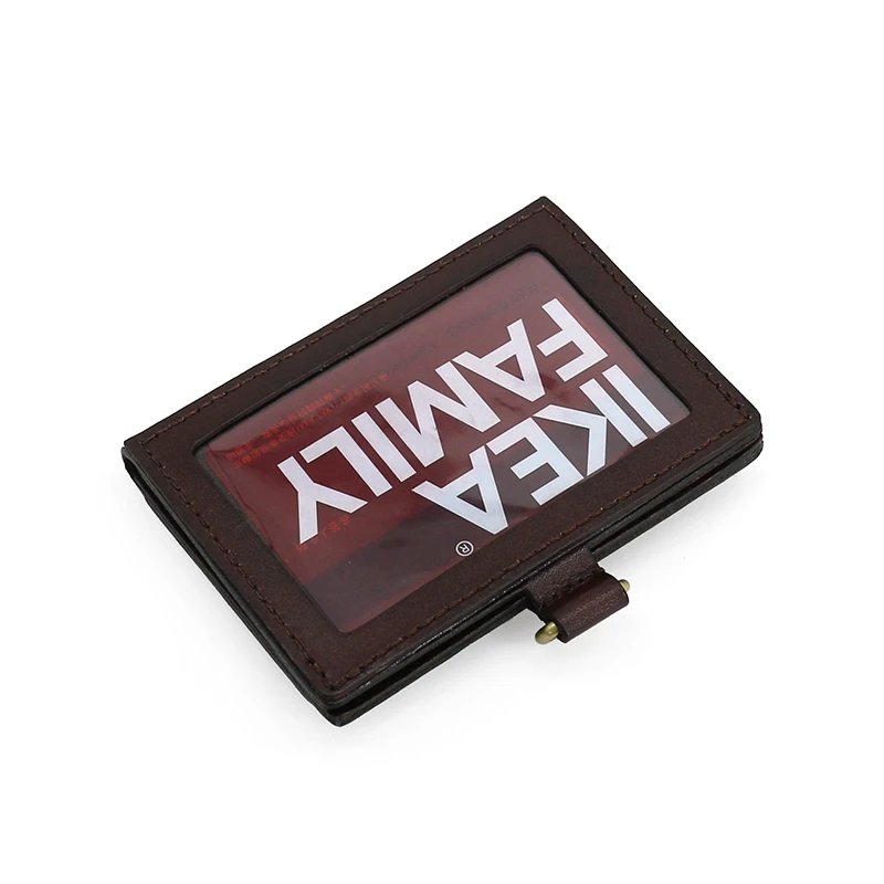 Новый модный набор ID значков и карт из первого слоя воловьей кожи чехол для карты