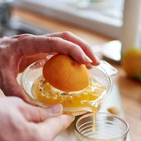 portable glass manual juicer citrus fruit juicer kitchen orange lime lemon squeezer fruit press juice machine fruit extractor