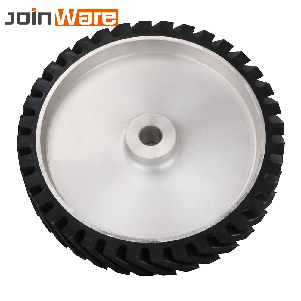 

300x50mm Serrated Belt Grinder Contact wheel Rubber Wheel for Abrasive Sanding Belt 1Pc