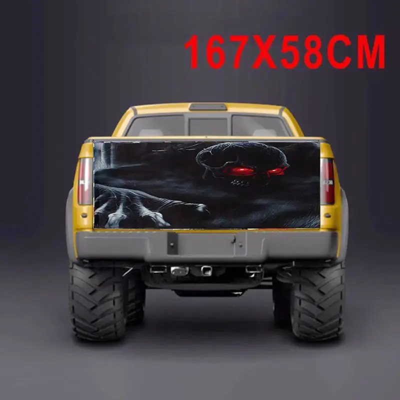 Виниловая наклейка с черепами скелетами и для защиты задней двери F150 F250 F350 Ram