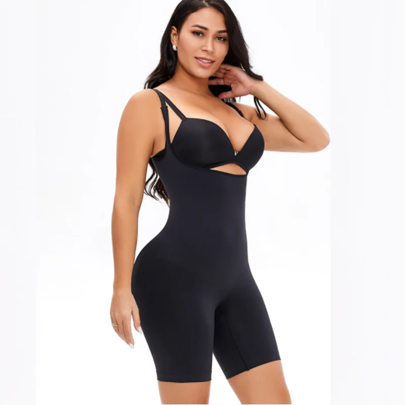 

Fajas Colombianas Post Surgery Compression Non-marking Shapewear Waist Trainer Abdomen Open Crotch Body Shaper Tummy Control