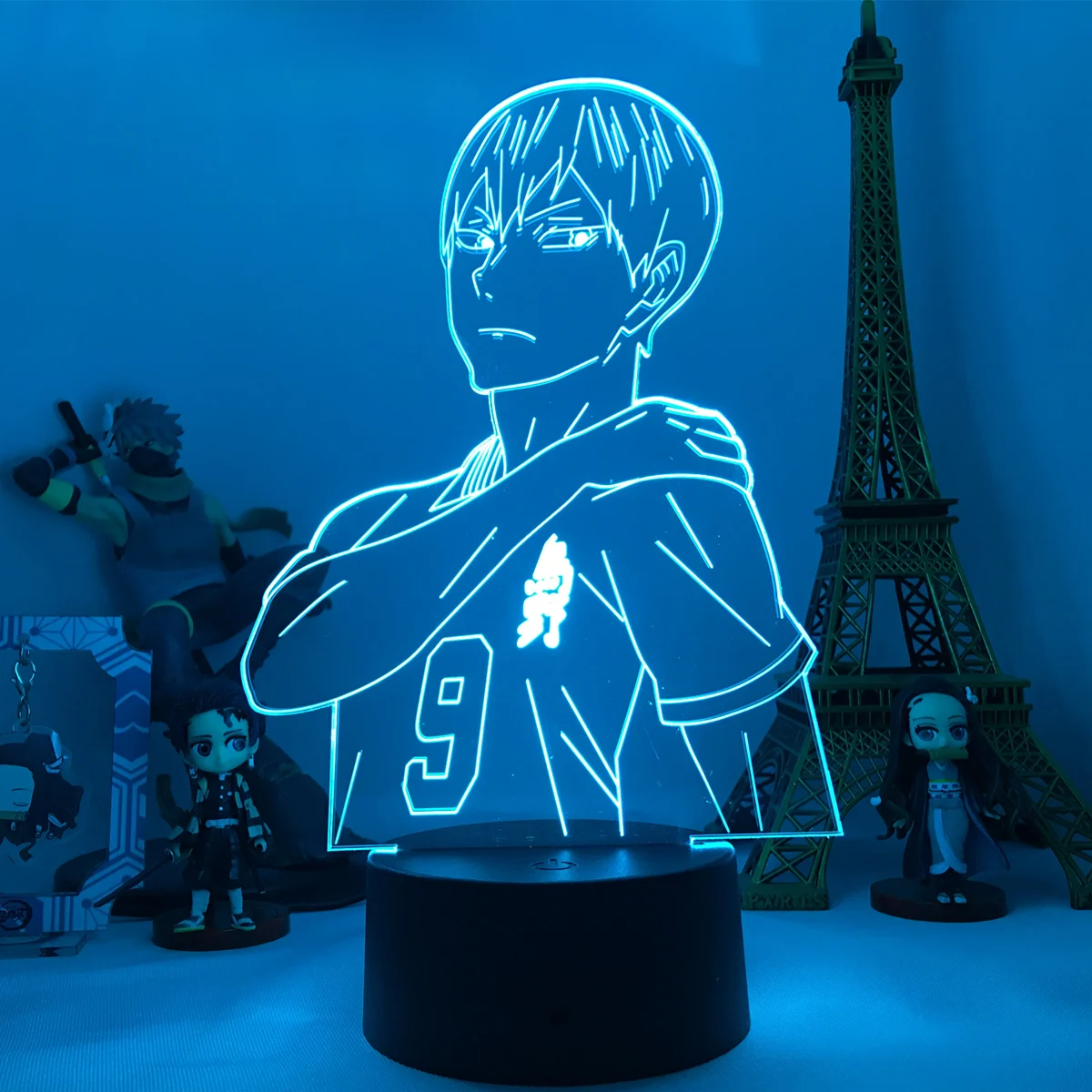 

Haikyuu Kageyam 3d лампа Аниме Haikyuu Tobio Kageyama Светильник спальни Декор Светильник для детей подарок на день рождения Манга