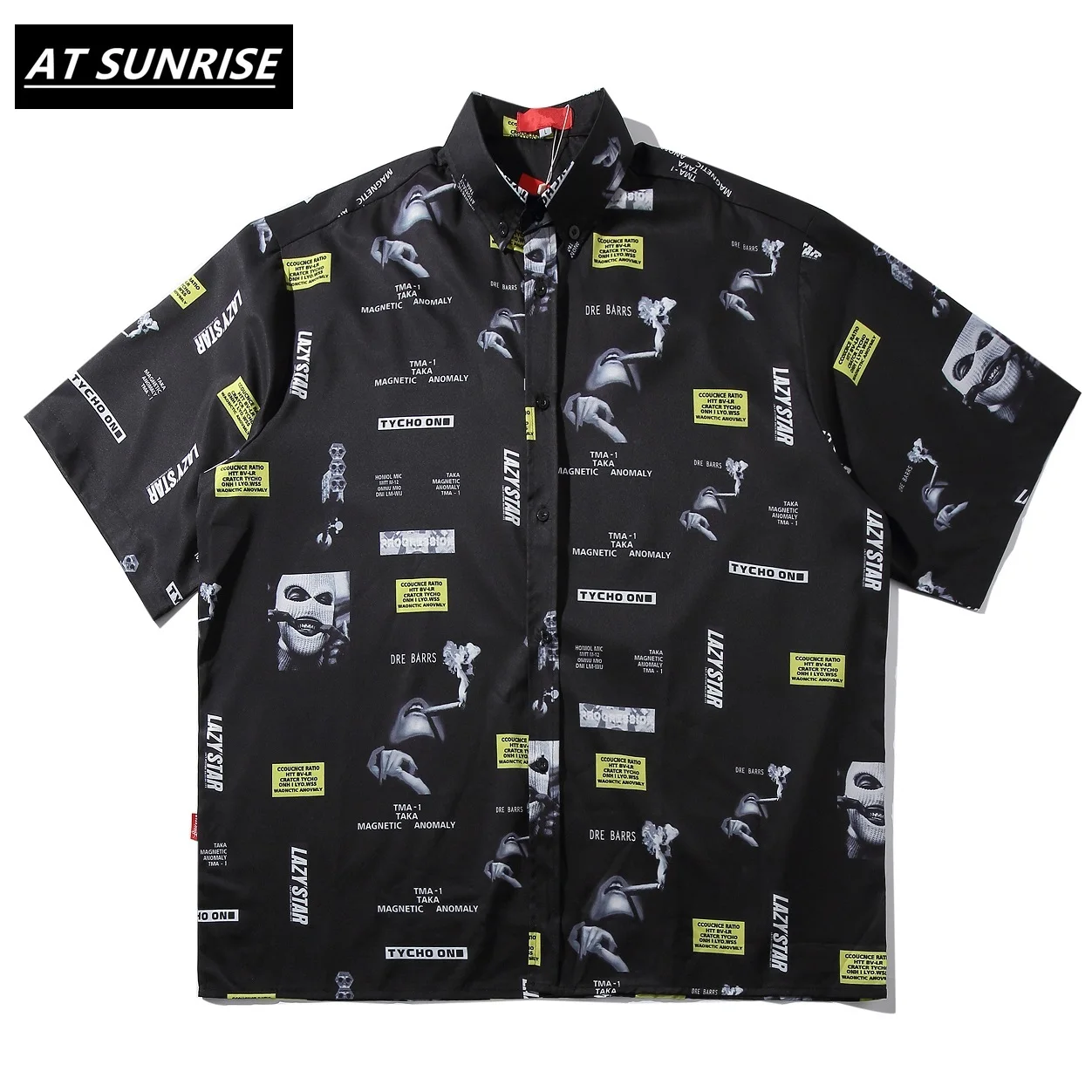 2020 черные футболки в стиле хип хоп Уличная Мужская/женская летняя Hawailian рубашка