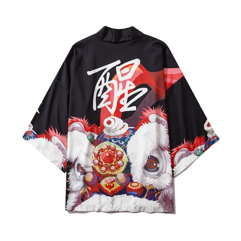 

Kimono cardigan men Japanese obi male yukata men's haori Japanese samurai clothing traditional Japanese clothing
