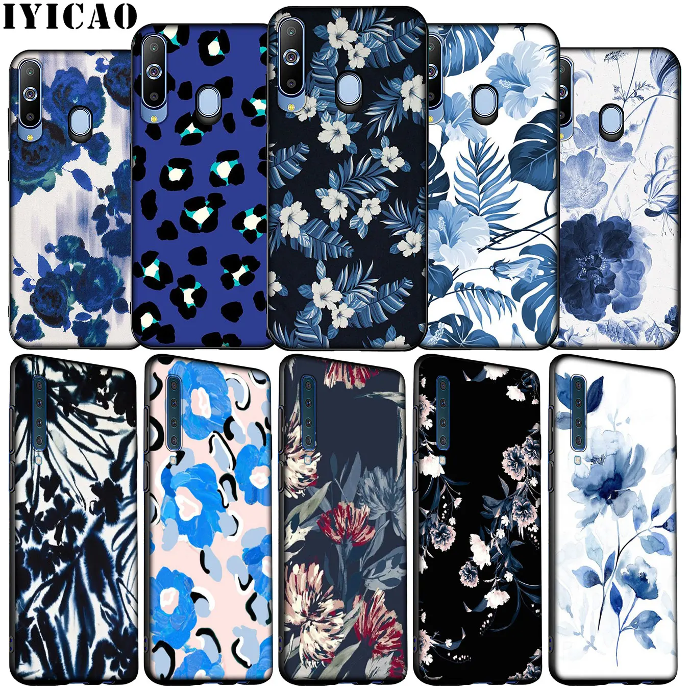 IYICAO синий красивый мягкий силиконовый чехол для телефона Samsung Galaxy A70 A50 A60 A40 A30 A20 A10