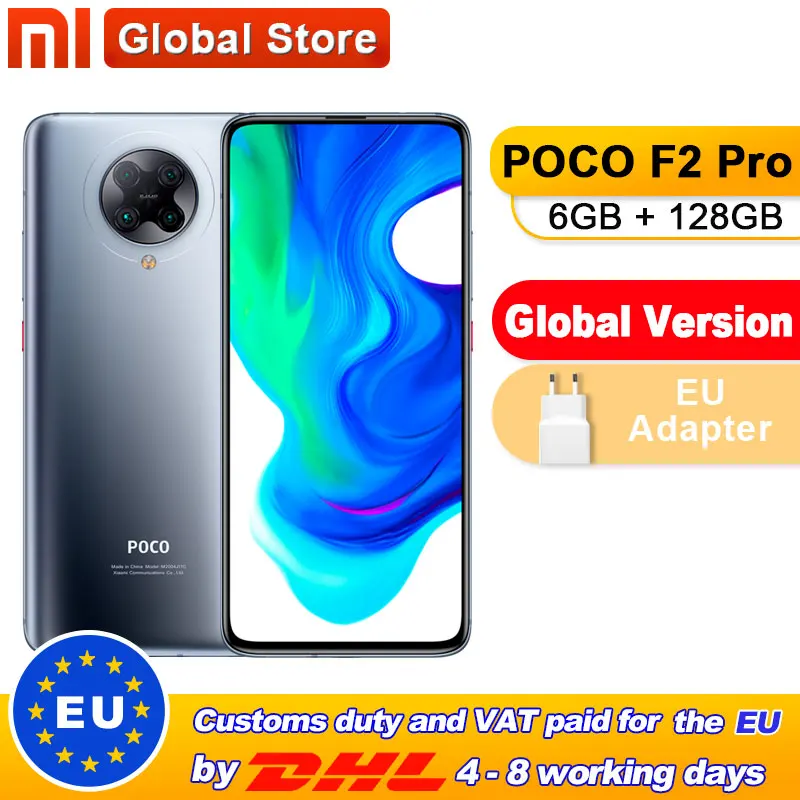 Смартфон глобальная версия Xiaomi POCO F2 Pro 6 ГБ + 128 Гб процессор Qualcomm Snapdragon 865 камера 64