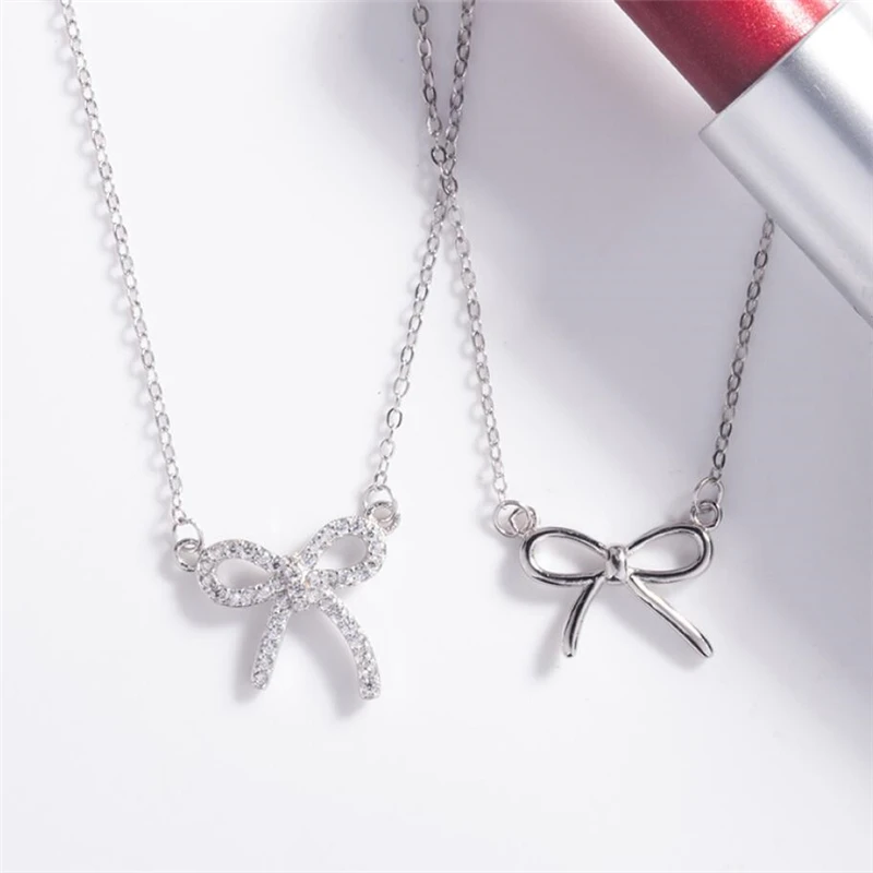 Стразы в форме бабочки милые романтичные женские цепочки из стерлингового