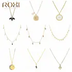 Ожерелье ROXI с подвеской женское, многофункциональное модное колье с кристаллами, подарок на свадьбу, день рождения, Золотая цепочка, колье-чокер, 2021