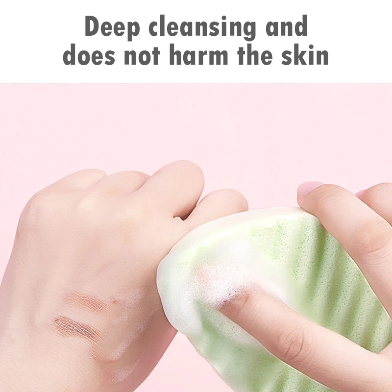 1 шт. 2 натуральных цвета Коньячная губка косметическая спонж для очистки лица