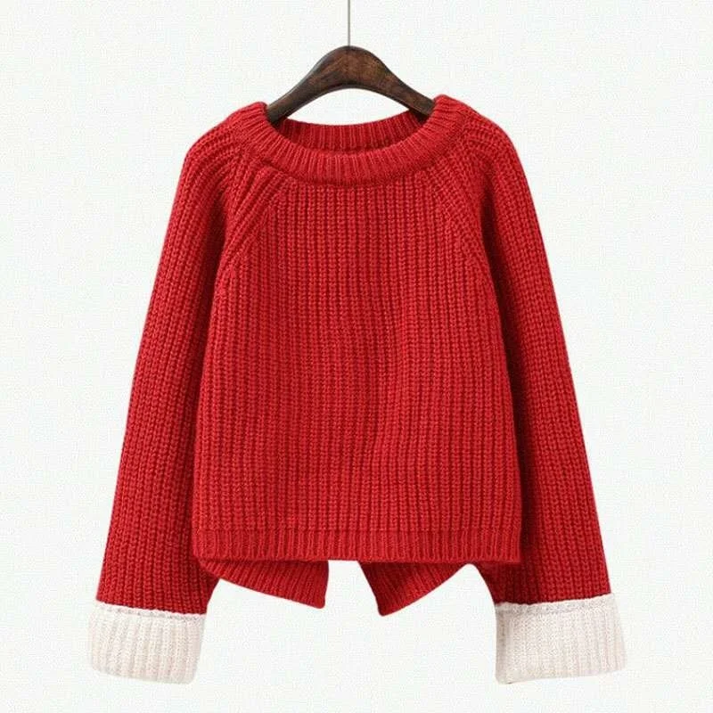 

2021 Winter Clothes Women Pullovers Casual Tops Women Blouse Long Sleeve Knit Top Korean Loose Knitted Sweater Blouses Sweaters