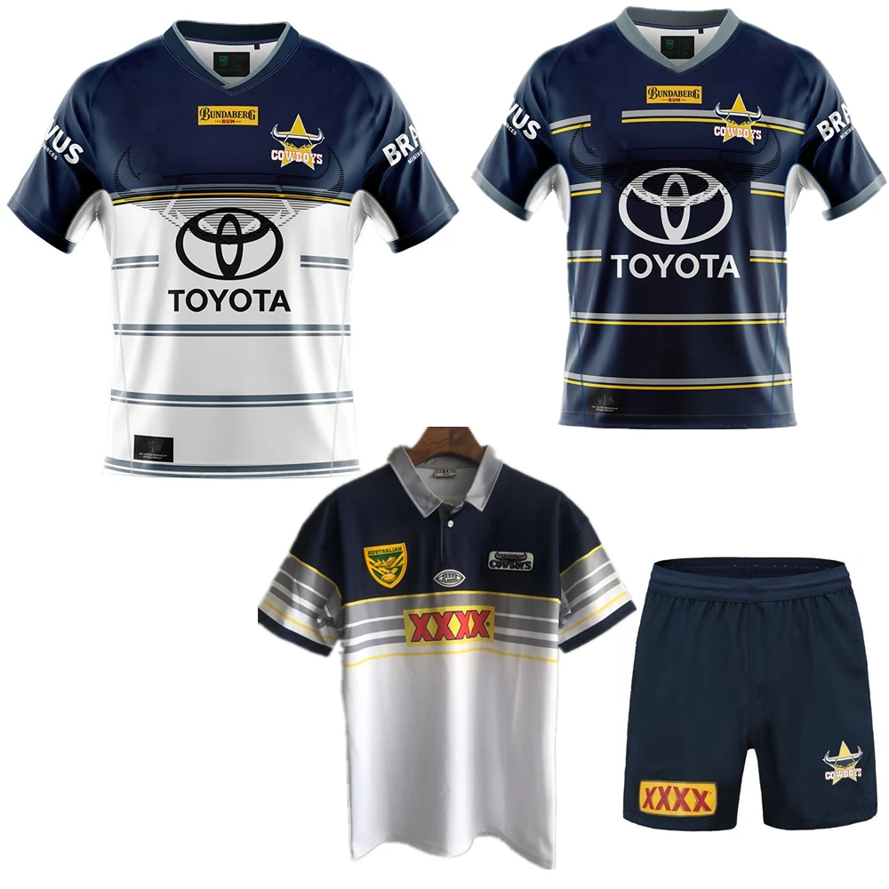 

Северная QUEENSLAND COWBOYS 2022, Джерси для регби, австралийская Ретро Версия cowboys, домашняя рубашка для регби, футболки с именем и номером на заказ