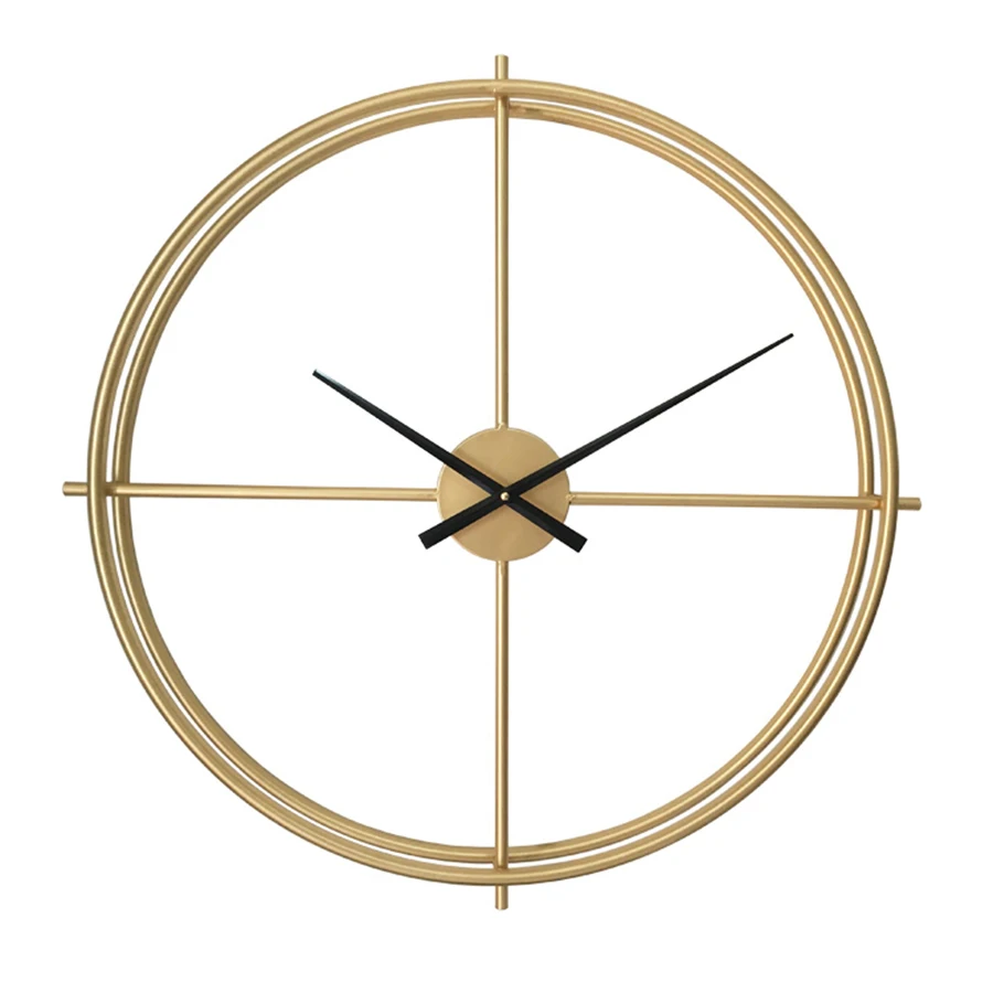 

94cm Vintage Large Decorative Wall Clock Gold Creative Kitchen Clock Design Black Large Brand Big Wall Clocks Home Decor