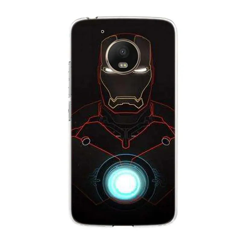Чехол для телефона Moto G7 Модный мягкий силиконовый Железный человек Motorola G5 G6 G5s E5 Z3