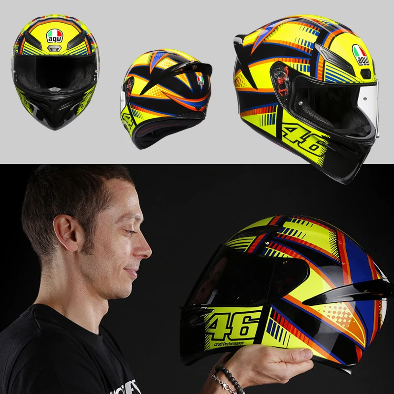 Оригинальный AGV K1 зимний тест 2015 Анфас Мотоциклетный Шлем КАСКО мото Мотокросс