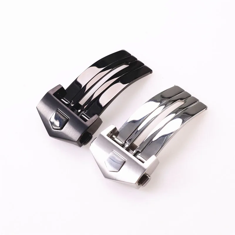 

18mm 20mm 22mm Stainless steel watch buckle Folding clasp Double button ouch for TAG Heuer watch accessories strap Bright matte