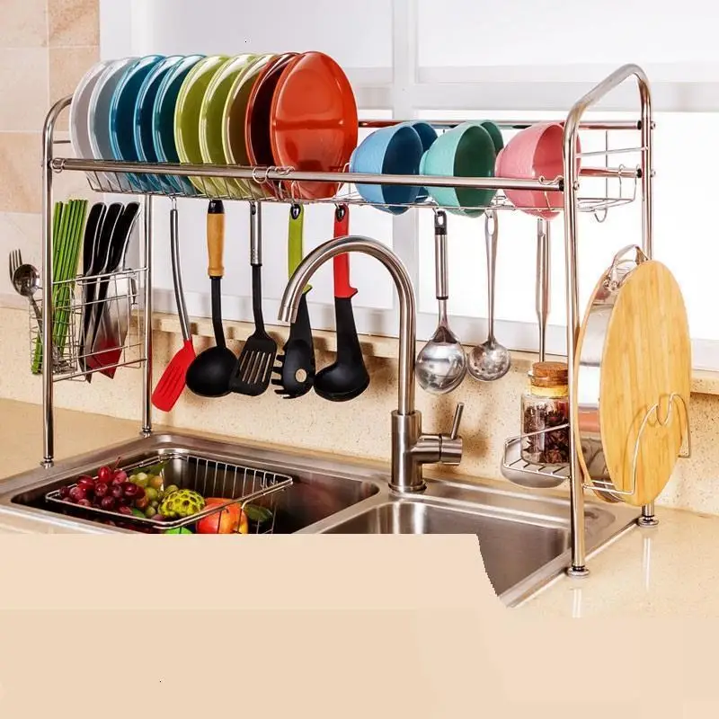De Mutfak Malzemeleri Refrigerator Organizer Cosina Cosinha Stainless Steel Organizador Cuisine Cocina Cozinha Kitchen Rack | Дом и сад