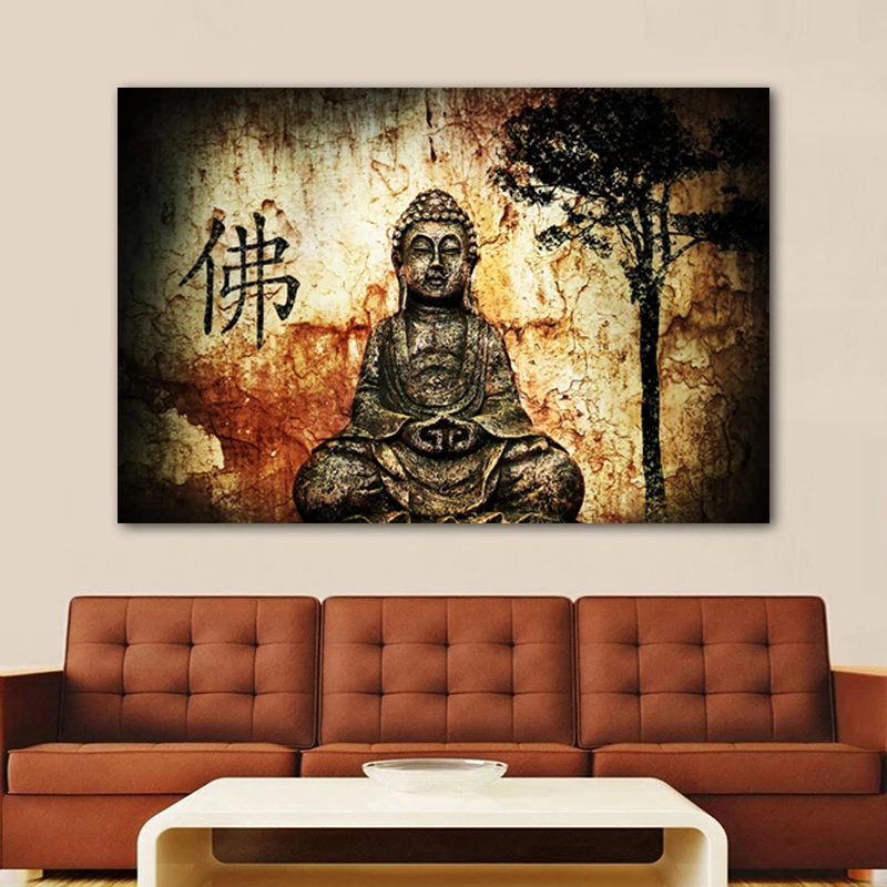 RELIABLI искусство картина с Буддой печать на холсте Современное украшение для дома