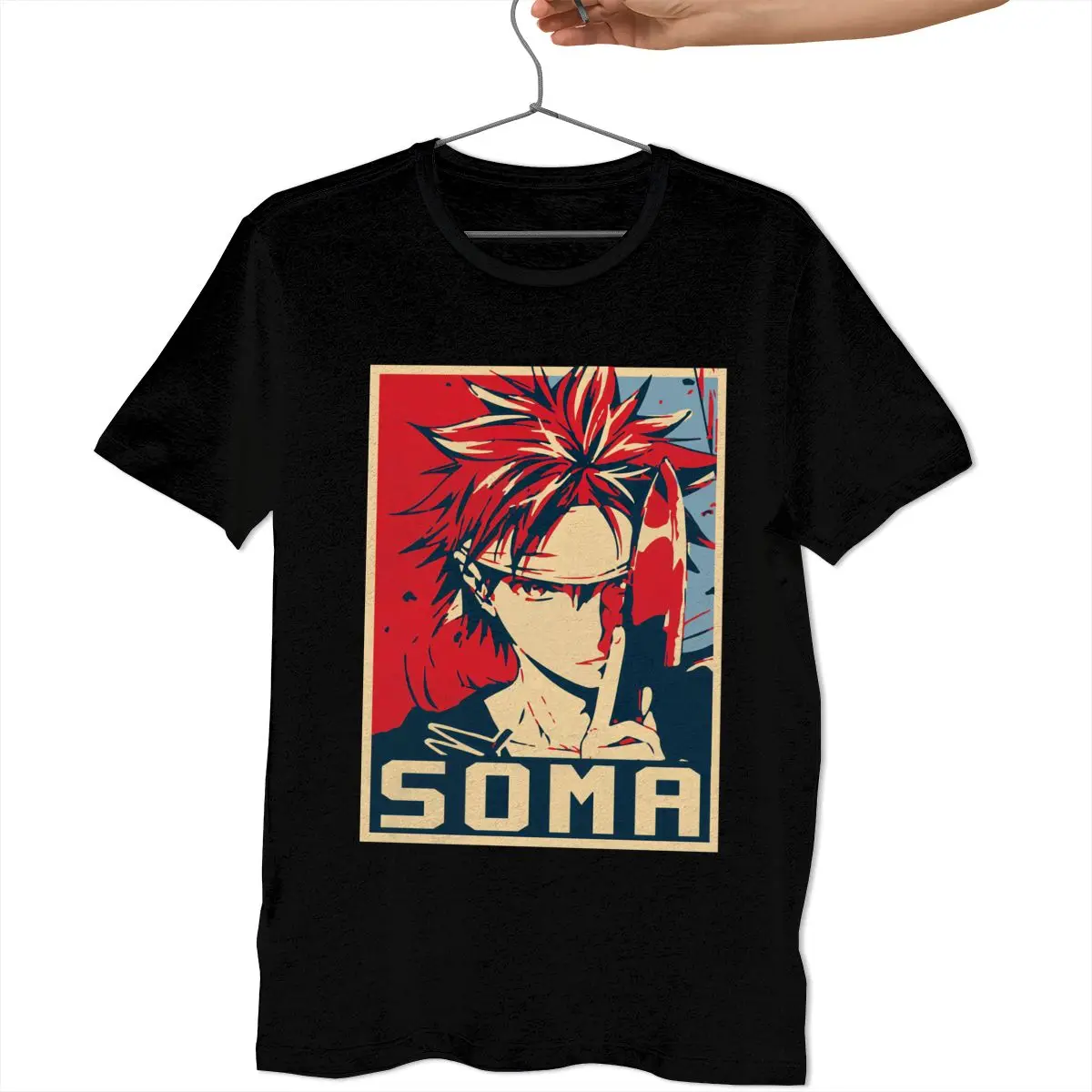 Shokugeki No Soma футболка Большая мужская удивительный принт 100 хлопок Повседневная |