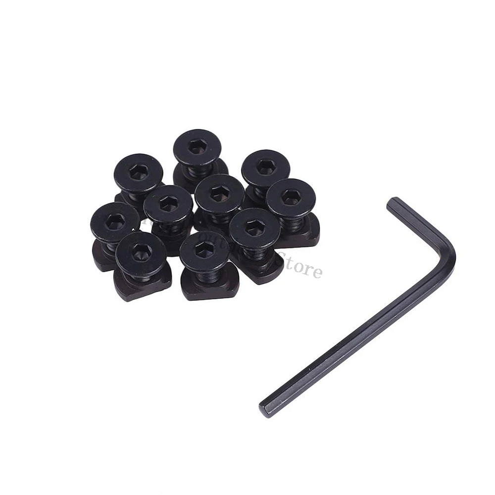 

TOtrait 10Pcs/Pack M-LOK Screw and Nut Replacement Set for Rail Sections - with Wrench