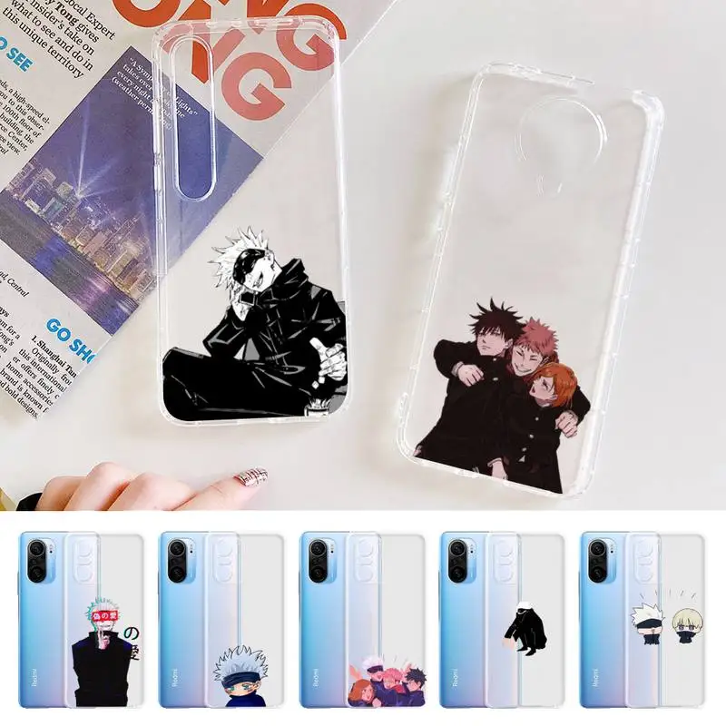 

Jujutsu Kaisen Satoru Gojo Anime Phone Case For Xiaomi 10 t pro 11 Note10lite Redmi 5plus 7A 8 K20pro 9A Note 9 ProMax s 10