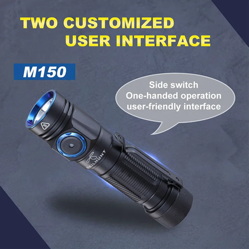 Хит продаж новинка светодиодный фонарик SKILHUNT M150 CREE 750 люмен USB с магнитной