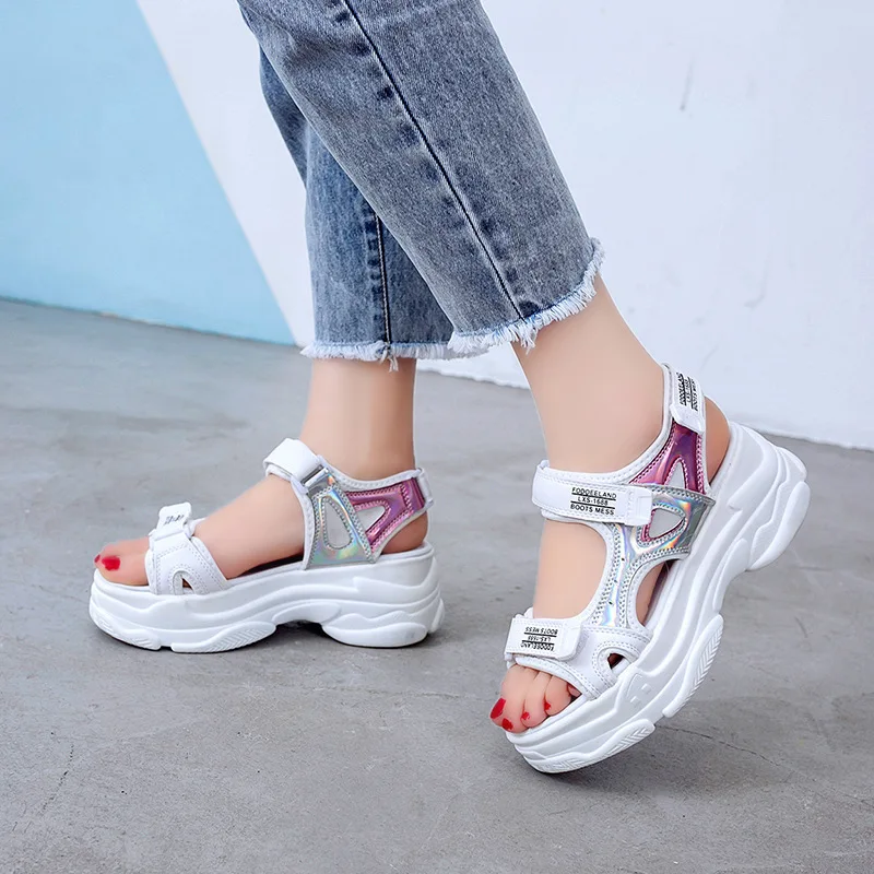 Fujin Pine Cake/Босоножки на толстой подошве Прямая поставка Женские летние