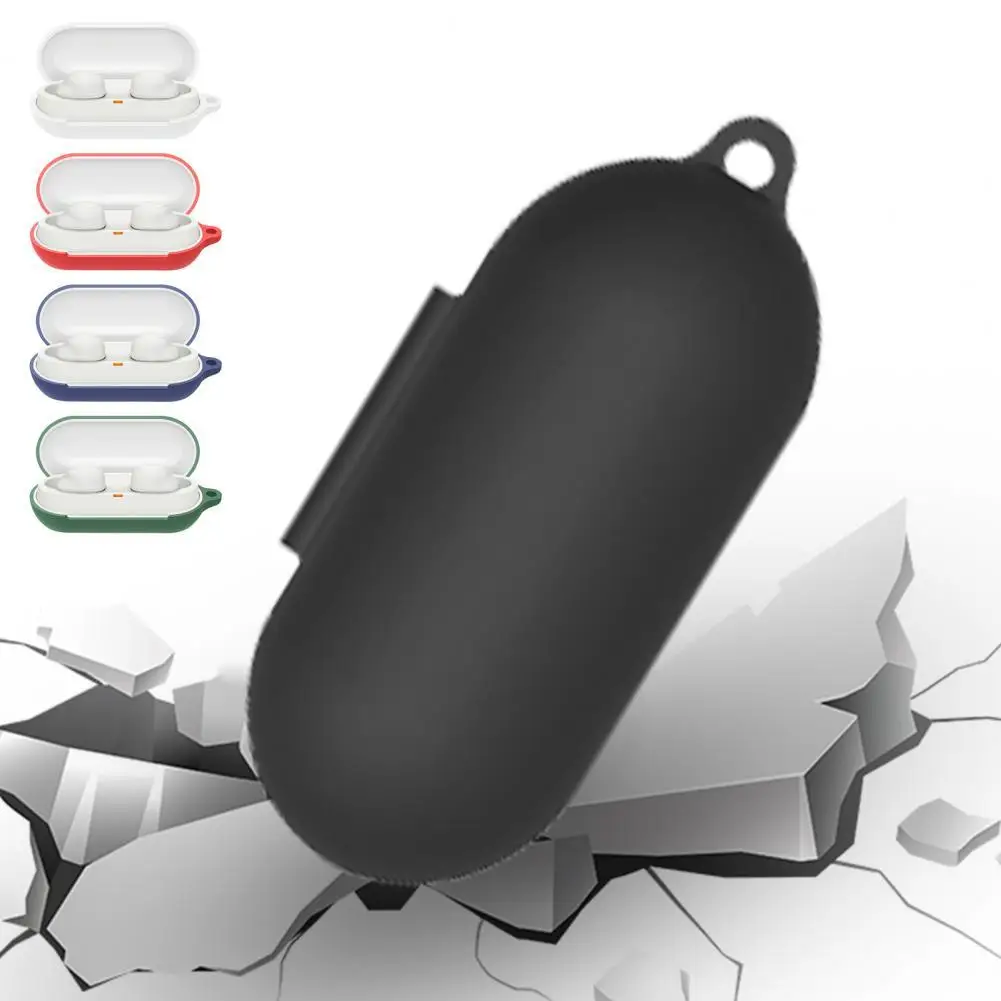 

Earphone Protective Sleeve Eco-friendly Shock Absorption Full Coverage Bluetooth-compatible Earbud Silicone Case for WF-C500