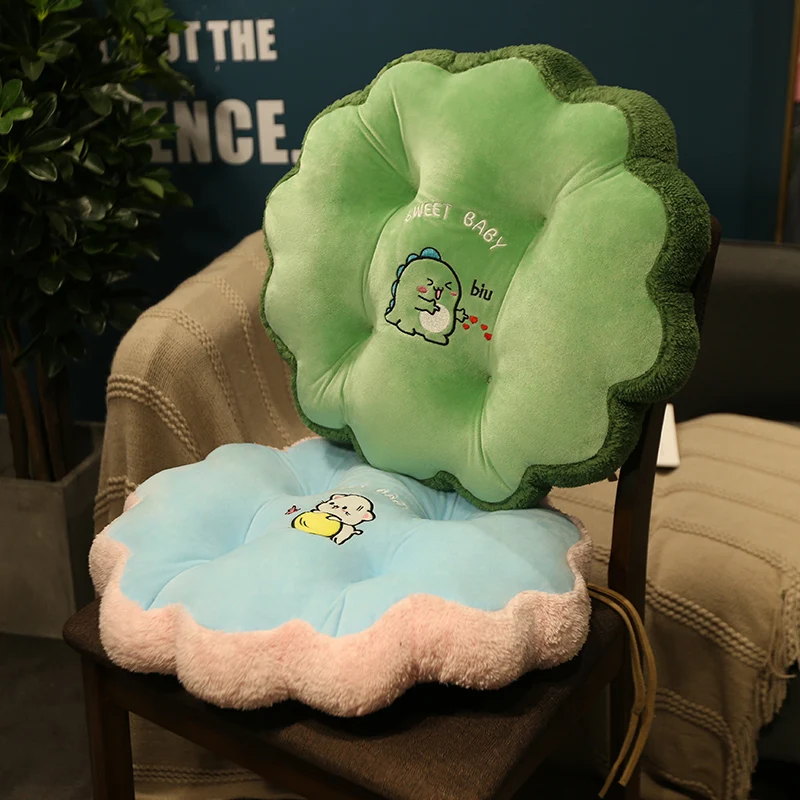 

French Country Circle Cotton Cushion Office Cartoon Office Chair Velvet Cushion Insert Galette De Chaise Seat Cushion Ed50kd