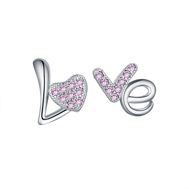 Женские серьги гвоздики с фианитом AAA PHOEBEJEWEL уникальные серебряные для свадьбы