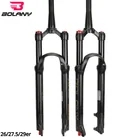 Велосипедная вилка BOLANY Solo Air с регулировкой отскока, передняя подвеска для горного велосипеда QuickRelease 2627, 529er, прямаяконическая RLLO