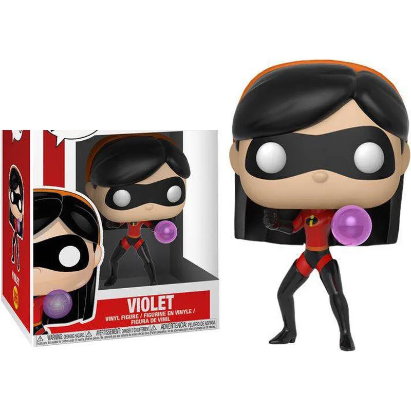 Экшн фигурка из ПВХ FUNKO THE суперсемейства 2 MR.INCREDIBLE JACK фиолетовая ELASTIGIRL DASH