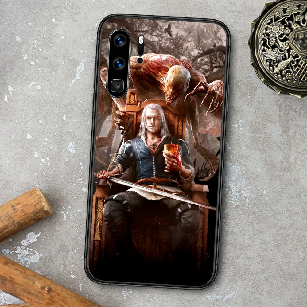 

Game-witchers Phone Case For Huawei P Mate Smart 10 20 30 40 Lite Z 2019 Pro black Waterproof Pretty Bumper Fashion Hoesjes 3D