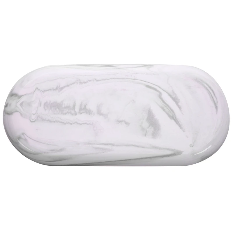 Позолоченная овальная тарелка в скандинавском стиле креативная керамическая