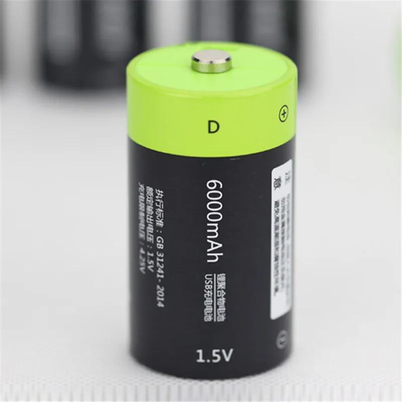 1 шт./лот ZNTER 6000 мАч 5 в перезаряжаемая батарея Micro USB Lipo LR20 | Электроника