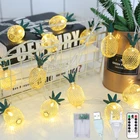 СВЕТОДИОДНАЯ Гирлянда в виде ананаса, рождественское милое украшение для комнаты, гирлянда для улицы, для свадебной вечеринки, Мерцающая ночник для спальни