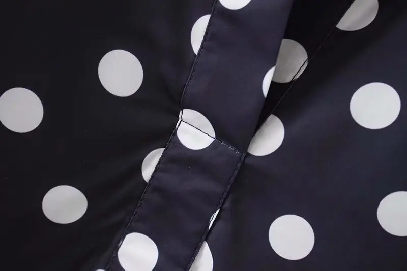 

HStar summer vintage long sleeve polka dots casual business long blouses ladies office shirt chic femininas blusas
