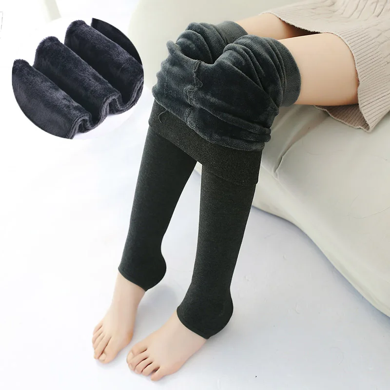 Детские зимние теплые детские ребристые Lengins для девочек Плотная одежда Для